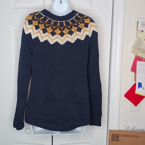 Bass Crewneck Knit Ski Sweater Size Medium - Picture 8 of 11